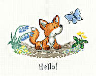 Click for more details of Hello (cross stitch) by Peter Underhill