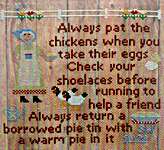 Click/tap for more details of Her Farm Wisdom (cross stitch) by Sister Lou Stitches