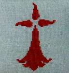 Click/tap for more details of Hermine Rouge (cross stitch) by Nimue Fee Main