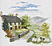 Click for more details of High Hill Farm (cross stitch) by Rose Swalwell