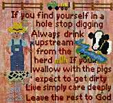 Click for more details of His Farm Wisdom (cross stitch) by Sister Lou Stitches