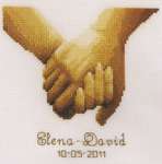 Click for more details of Holding Hands Wedding Sampler (cross stitch) by Vervaco