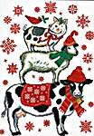 Click/tap for more details of Holiday Farm Animals (cross stitch) by Imaginating