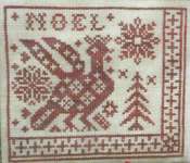 Click for more details of Holiday Hen (cross stitch) by Threadwork Primitives