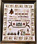 Click/tap for more details of Holy Night At Huxby Abbey (cross stitch) by Twin Peak Primitives