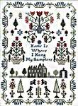 Click for more details of Home Is Where I Hang My Samplers (cross stitch) by The Sampler House
