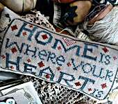 Click/tap for more details of Home Is Where Your Heart Is (cross stitch) by Heartstring Samplery