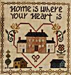 Click for more details of Home Is Where Your Heart Is (cross stitch) by Jeannette Douglas