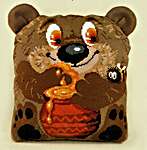 Click for more details of Honey Bear Cushion (cross stitch) by Riolis