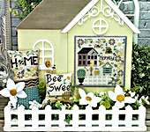 Click/tap for more details of Honey House (cross stitch) by Erin Elizabeth Designs