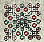 Click/tap for more details of Hopscotch (cross stitch) by Ink Circles