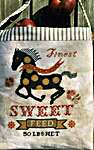 Click/tap for more details of Horse Feed Sack (cross stitch) by Carriage House Samplings