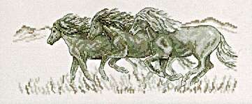 Click for more details of Horses (cross stitch) by Permin of Copenhagen