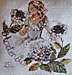 Click/tap for more details of Hortensia (cross stitch) by Serenita di Campagna