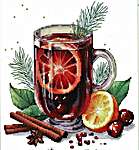 Click/tap for more details of Hot Wine (cross stitch) by Les Petites Croix de Lucie