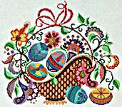 Click for more details of Hungarian Folk Art No 4 (cross stitch) by Glendon Place