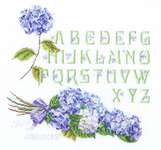 Click for more details of Hydrangea Alphabet Sampler (cross stitch) by Thea Gouverneur