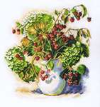 Click for more details of Hydrangea and Raspberry (cross stitch) by RTO