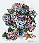 Click for more details of Hydrangea (cross stitch) by Merejka