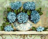 Click for more details of Hydrangeas (cross stitch) by Luca - S