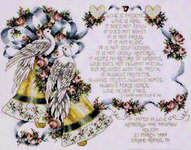 Click for more details of I Corinthians 13 Wedding Bells (cross stitch) by Stoney Creek