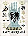 Click for more details of I give you my hand (cross stitch) by Kathy Barrick