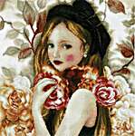 Click for more details of I Hold Roses (cross stitch) by Lanarte