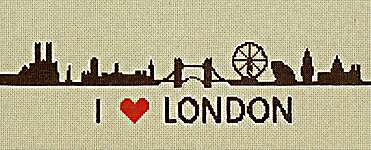 Click for more details of I Love London (cross stitch) by Golden Fleece