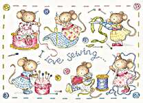 Click for more details of I love Sewing (cross stitch) by Bothy Threads