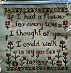 Click for more details of If I Had A Flower (cross stitch) by Darling and Whimsy