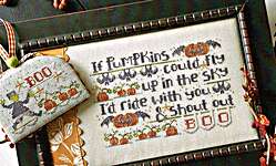 Click for more details of If Pumpkins Could Fly (cross stitch) by Hands On Design