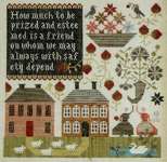 Click/tap for more details of In Friendship (cross stitch) by Plum Street Samplers