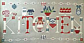 Click/tap for more details of In My Kitchen (cross stitch) by Cuore e Batticuore