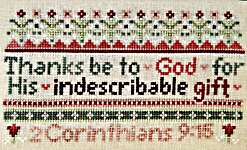 Click for more details of Indescribable Gift (cross stitch) by Sweet Wing Studio