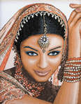 Click for more details of Indian Model (cross stitch) by Lanarte