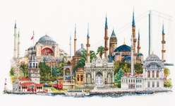 Istanbul - 18 count Aida in antique white