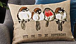 Click for more details of It's Okay to be Different (cross stitch) by Permin of Copenhagen