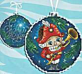 Click for more details of It's Time to Celebrate Christmas Ornament (cross stitch) by MP Studios