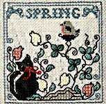 Click for more details of Itty Bitty Kitty & The Baby Robin (cross stitch) by The Sweetheart Tree