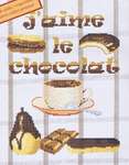 Click/tap for more details of J'aime le Chocolat ( I love Chocolate) (cross stitch) by Marie Coeur