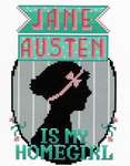 Click for more details of Jane Austen is my Homegirl (cross stitch) by Lindy Stitches