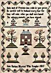 Click for more details of Jane Surtees 1811 (cross stitch) by Hands Across the Sea Samplers