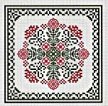 Click for more details of January Hearts Square (cross stitch) by Happiness is Heart Made