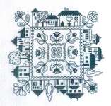 Click for more details of Jardin des Maisons (Garden of Houses) (cross stitch) by Jardin Prive
