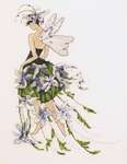 Click/tap for more details of Jasmine (cross stitch) by Nora Corbett
