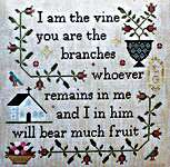 Click/tap for more details of Jesus The True Vine (cross stitch) by New York Dreamer