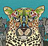Click for more details of Jewelled Leopard (cross stitch) by Bothy Threads