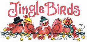 Click/tap for more details of Jingle Birds (cross stitch) by Imaginating