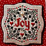 Click/tap for more details of Joy Christmas Ornament (cross stitch) by The Sweetheart Tree