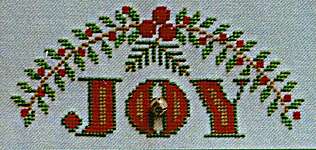 Click/tap for more details of Joy (cross stitch) by Hinzeit
